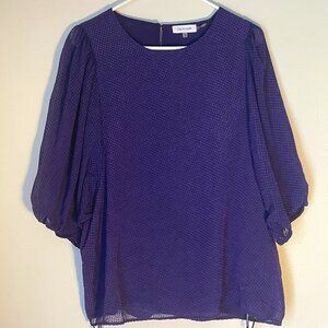 Calvin Klein Chiffon Purple Blouse